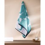 Dalmatien Ipliği Boyalı Yüz Havlusu - Su Yeşili - 50X85 cm - 50 x 85 cm