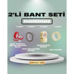 Dalpak Ambalaj Profesyonel Tadilat ve Izolasyon Bant Seti - 8 Parça (Pvc, Silikon, Maskeleme, Koli) - 1 Adet
