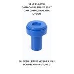 Damacana Yaylı Sebil Kapağı Sızıntı Önleyici, Şarjlı Su Pompasına Ve Su Sebiline Uyumlu Kapak Mavi
