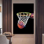 DAMAIART Soyut Grafiti Basketbol Sanatı Poster Baskılar, Modern Tuval Boyama Duvar Sanatı, Erkek Çocuk Odası Ev Dekorasyonu için Sanat 20 x 30 cm Çerçevesiz