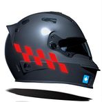 Damalı Kask Motosiklet Sticker Takımı Reflektif, Floresan, Parlak Düz, Özel Renkler Çınar Extreme Reflektif Kırmızı