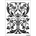 Damask Desen Stencil Şablon (21x30) Da-024