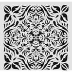 Damask Desen Stencil Şablon (40x40) DA-061