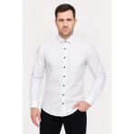 Damatlık Gömlek Slim Fit - XL - Beyaz