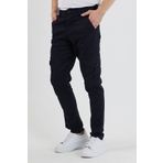 DAMGA JEANS Erkek Bol Paça Rahat Esnek Lacivert Kargo Cepli Pantolon