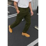 DAMGA JEANS Erkek Günlük Trend Bol Paça Haki Taktik Kargo Pantolon