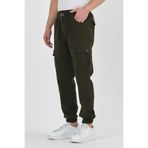 DAMGA JEANS Erkek Lastikli Esnek Kargo Cepli Haki Jogger Pantolon