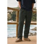 DAMGA JEANS Erkek Relax Fit Yazlık Salaş K.Haki Keten Pantolon