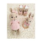 Damla Amigurumi Bal Yanak Tavsan Set - Organik Hediyelik Oyuncak