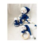 Damla Amigurumi uykucu ayıcık 4lu set