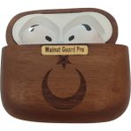 Damla Art Apple AirPods Kılıfı 3. Nesil Bayrak Motifli Walnut Guard Pro Ahşap Kılıf - Ceviz Rengi