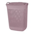 Damla Büyük Boy Kirli Çamaşır Sepeti – 65 Lt (Pembe)