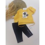 Damla Çiçek Çiçek Sarı Bebek Takım 12-18 Ay - 12 - 18 Ay