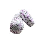 Damla Desen Pamuk Poly Karışımlı Bolster & Meditasyon Minderi - İkili Set (Mor Damlalar)