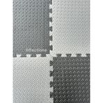 Damla Desen Tatami Minderi 100x100 20mm Çift Taraflı Kullanım Çift Renk (gri-siyah)