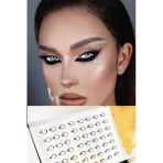 Damla Işıltılı Yüz Ve Vücut Makyaj Taşı Sticker 110 Adet - Parti Süsü