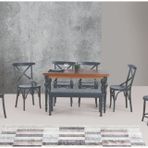 Damla Masa Tonet Sandalye Tabure, Antrasit, 125X80
