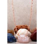 Damla Pullu Rose Gümüş Choker Kolye 6581