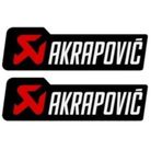 DAMLA STİCKER AKRAPOVİC 2 li 4,5cm x 3,5 cm MOTOSİKLET AKSESUAR