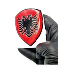 Damla Sticker Arnavutluk Bayrağı Arma Sticker Damla 1 Adet