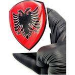 Damla Sticker Arnavutluk Bayrağı Arma Sticker Damla - - - Kırmızı
