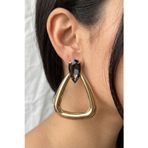 DAMLA TAŞLI BÜYÜK ÜÇGEN METAL KÜPE 7 CM.