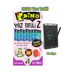 Damla Yayınevi Damla 2.Sınıf'tan3.Sınıfa Geçenler İçin Pudino İle Dino Hafta Hafta Yaz Tatili Kitabı - Çizim Tableti