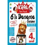 Damla Yayınevi Kral Yeni Nesil 6'lı Deneme Sınavı-4. Sınıf