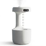 Damlacıklı Aromaterapi Hava Nemlendirici, 600 ml Geniş Su Kapasitesi, Rahatlatıcı Damla Sesi, LED Ekranlı Saat Göstergesi, Aromaterapi Yağı Eklenebilir, Ev Ofis İçin Uygun Ultrasonik Hava Nemlendirici