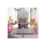 damlakidsmoda Kız bebek çocuk az saçlı fiyonk toka 2 li Gold pembe