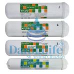 Damlalife 12" Nsf Purefer Filtre 4 Lü İnline Filtre Seti