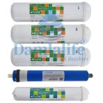 Damlalife 12" Nsf Purefer Filtre 5 Li İnline Filtre Seti