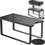Damlama Tepsili Su Filtresi Dispenseri Standı - 7.7''G x 14.6''D x 6.7''H, Brita Su Filtresi için Tasarlanmış Metal Stand, ZeroWater, PUR, Waterdrop vb. ile uyumludur.