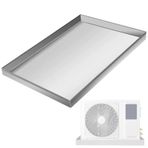 Damlama Tepsisi,, Klimalar ve Ev Aletleri için Evrensel Metal Damlama Tavası - 140x70cm (55x28in) - İç/Dış Mekan AC Üniteleri, Yıkayıcılar ve Buzdolapları için Ağır Hizmet Tipi Taşınabilir Damlama