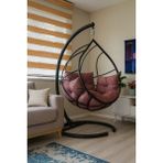 Damlasalıncak -Armut Salıncak-Bahçe ve Balkon Salıncağı - Siyah