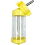 Damlatmayan Hamster ve Tavşan Suluğu 80 ml Sarı - Çok Renkli