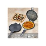 DAMMERUN Döküm Manuel Waffle Tavası – Tüpte Kullanıma Uygun Çift Taraflı Waffle Tavası 20 cm