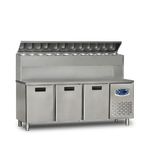 Dampak 200x70x133 cm 3 Kapılı Pizza Hazırlık Buzdolabı