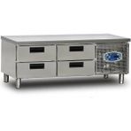 Dampak Cihaz Altı 4 Çekmeceli Buzdolabı 139 Litre 150 x 60 x 60 (Cm) - Gri
