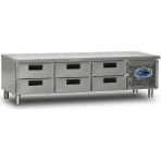 Dampak Cihaz Altı 6 Çekmeceli Buzdolabı 214 Litre 200 x 60 x 60 (Cm) - Gri
