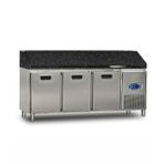 Dampak Granit Tablalı 3 Kapılı Pizza Hazırlık Buzdolabı 450 Lt 200X70x109 Cm 22TBF3S-70-GR
