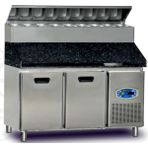 Dampak Pizza Hazırlık Buzdolabı Yüksek Model Üç Kapılı 450 Litre 200 x 70 x 133 (Cm) - Gri