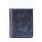 Damy 290CR Lacivert Hakiki Deri RFID Korumalı Erkek Cüzdan