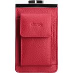 Damy Hakiki Deri Unisex Kartlıklı Sigaralık 701 - Kırmızı