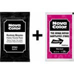 Danacı Kırtasiye Nova Color Siyah Kumaş Boyası ve Sabitleyici Seti, Pratik Kullanım İçin Özel Tasarım - -