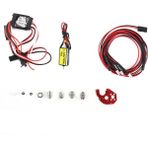 Danazeey 050 66T Fırçalı Motor ve 30A Esc ve 2 Beyaz 2 Kırmızı LED Işık Eksenel SCX24 1/18 1/24 1/28 1/32 Rc Araba Yükseltme Parçaları (Yurt Dışından) - Renkli