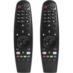 Danazeey Lg Smart Tv Için 2x Tv Uzaktan Kumandasının Değiştirilmesi AN-MR18BA AKB75375501 AN-MR19 AN-MR600 (Yurt Dışından) - Siyah