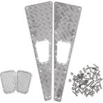 Danazeey Rc Araba Parçaları Metal Giriş Izgarası Sac Anti-Motor Kapağı Trx4 Parçası Için Metal Damalı Plaka (Yurt Dışından) - Beyaz