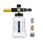DANCINGBOAR Basınçlı Yıkayıcı Tabancası için Karcher K Serisi K2 K3 K4 K5 K6 K7, 1L Ayarlanabilir Köpük Kannnon Püskürtme Nozumu Basınçlı Yıkayıcı Araba Yıkaması (Siyah ve Kırmızı)