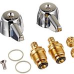 Danco 39674E 2 Kulplu Lavabo Bataryası Trim Kiti, Gövdeli ve Koltuklu Merkezi Pirinç için, Krom